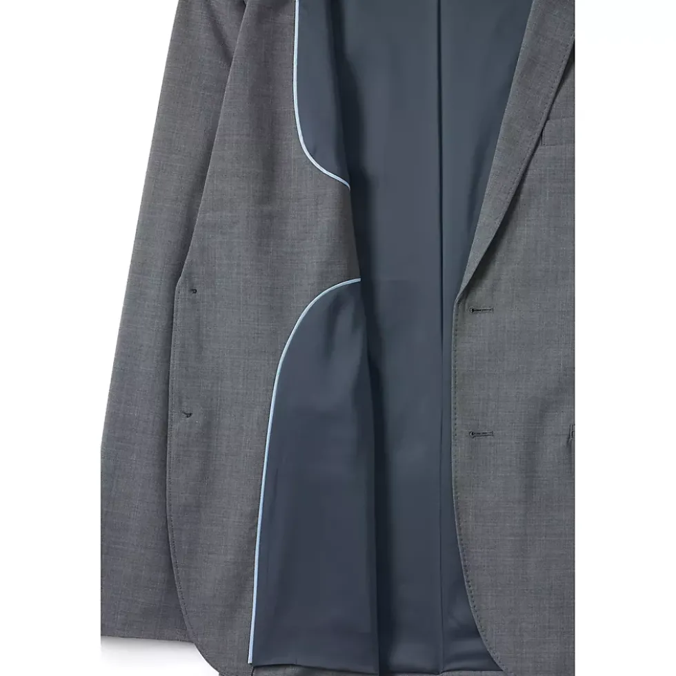 School Uniform Men's Washable Wool 2 Button Tailored Fit Suit Jacket