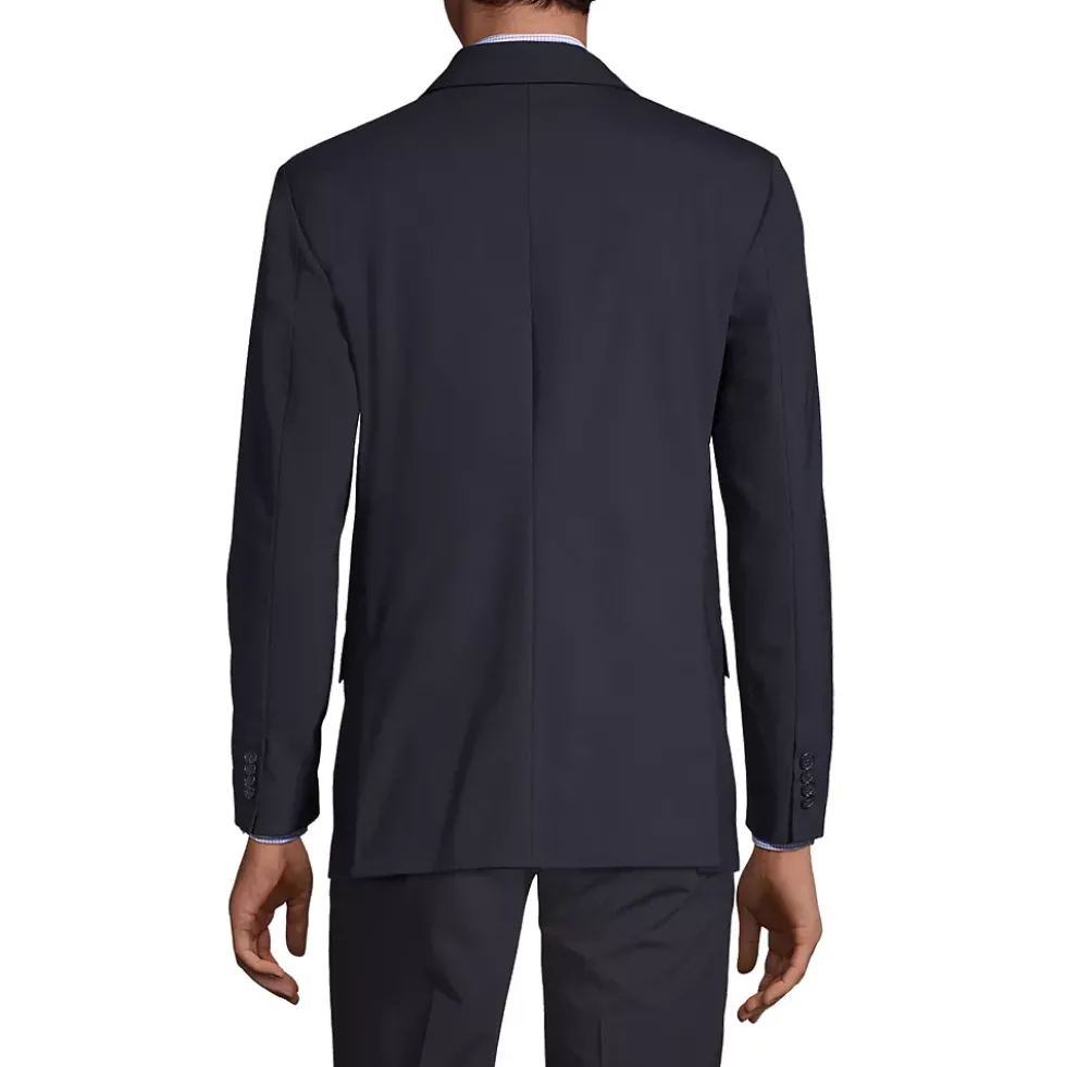 School Uniform Men's Washable Wool 2 Button Tailored Fit Suit Jacket