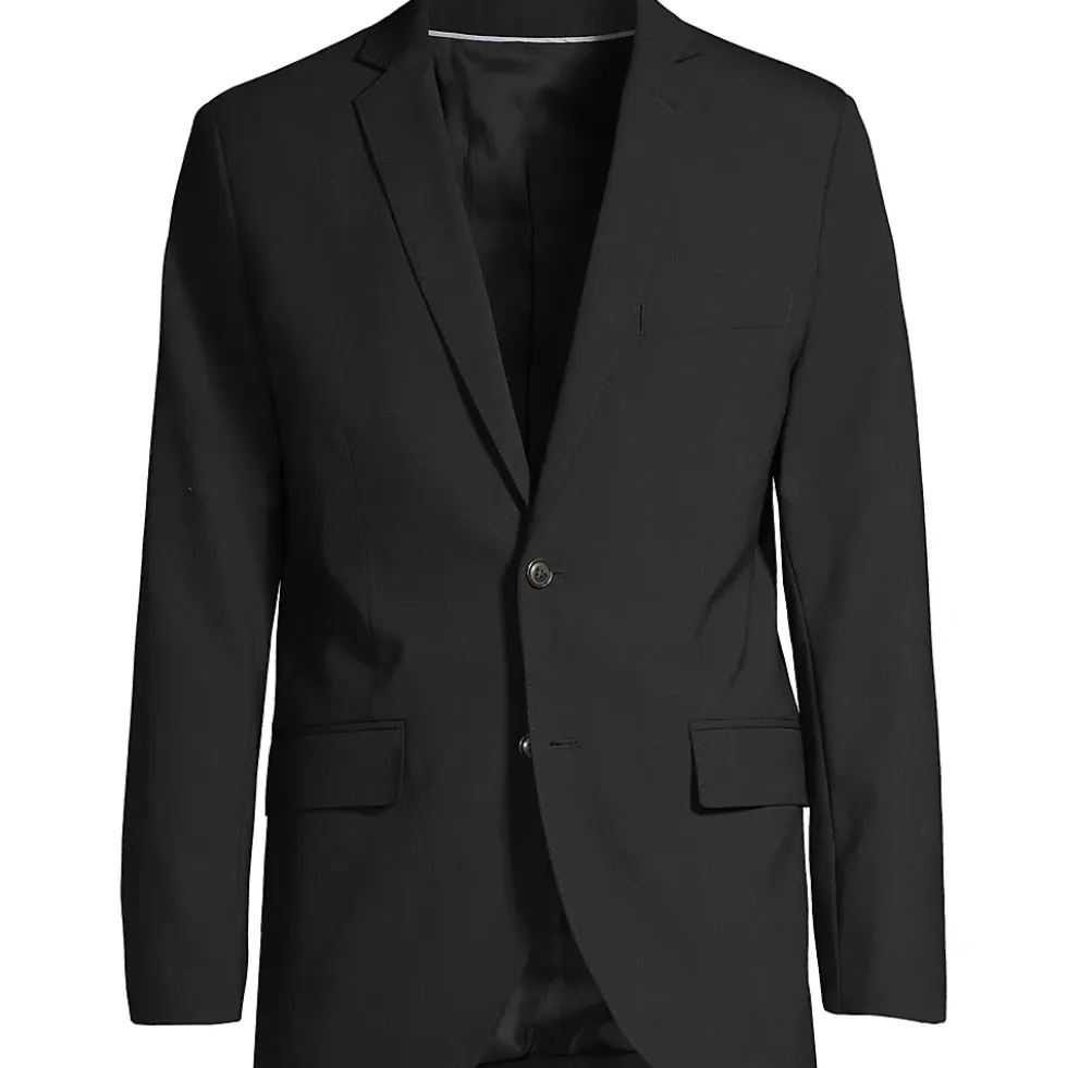 School Uniform Men's Washable Wool 2 Button Tailored Fit Suit Jacket