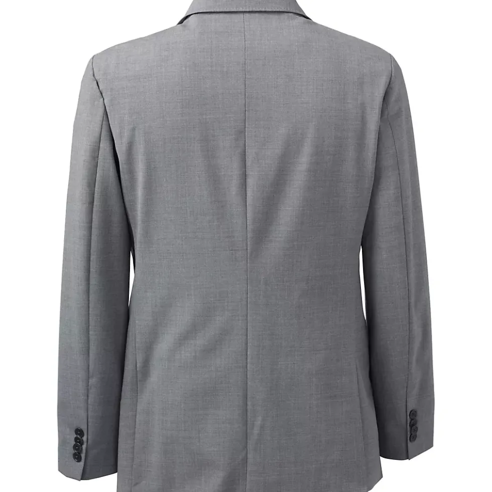 School Uniform Men's Washable Wool 2 Button Tailored Fit Suit Jacket