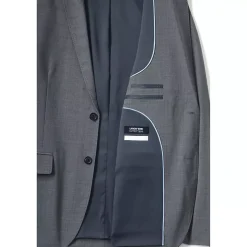School Uniform Men's Washable Wool 2 Button Tailored Fit Suit Jacket