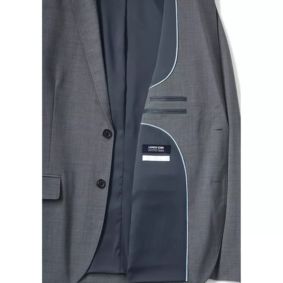 School Uniform Men's Washable Wool 2 Button Tailored Fit Suit Jacket