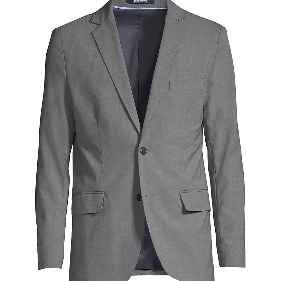School Uniform Men's Washable Wool 2 Button Tailored Fit Suit Jacket