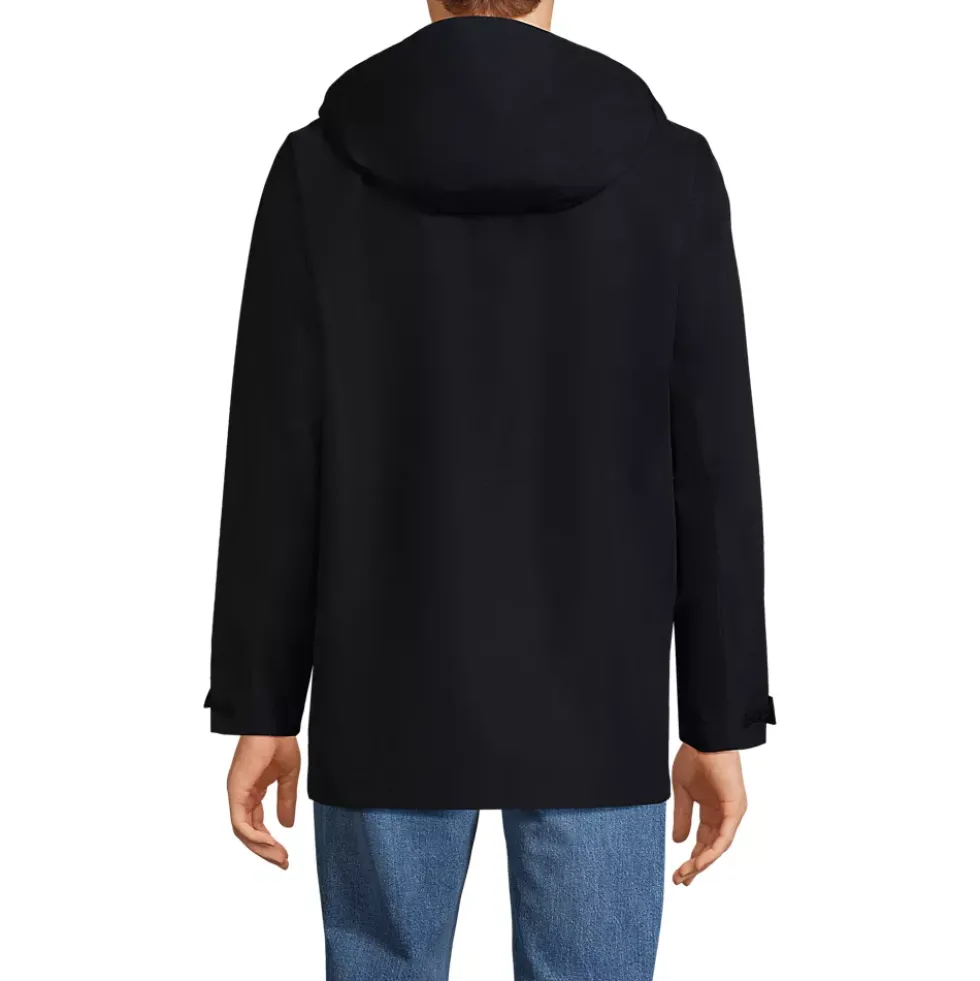 School Uniform Men's Waterproof Hooded Packable Rain Jacket