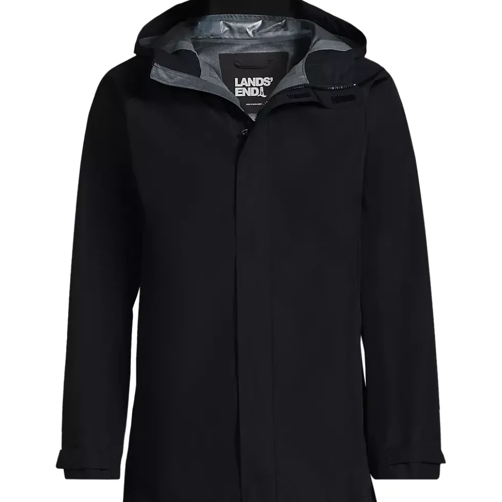 School Uniform Men's Waterproof Hooded Packable Rain Jacket