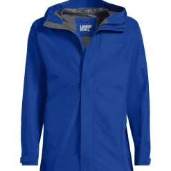 School Uniform Men's Waterproof Hooded Packable Rain Jacket