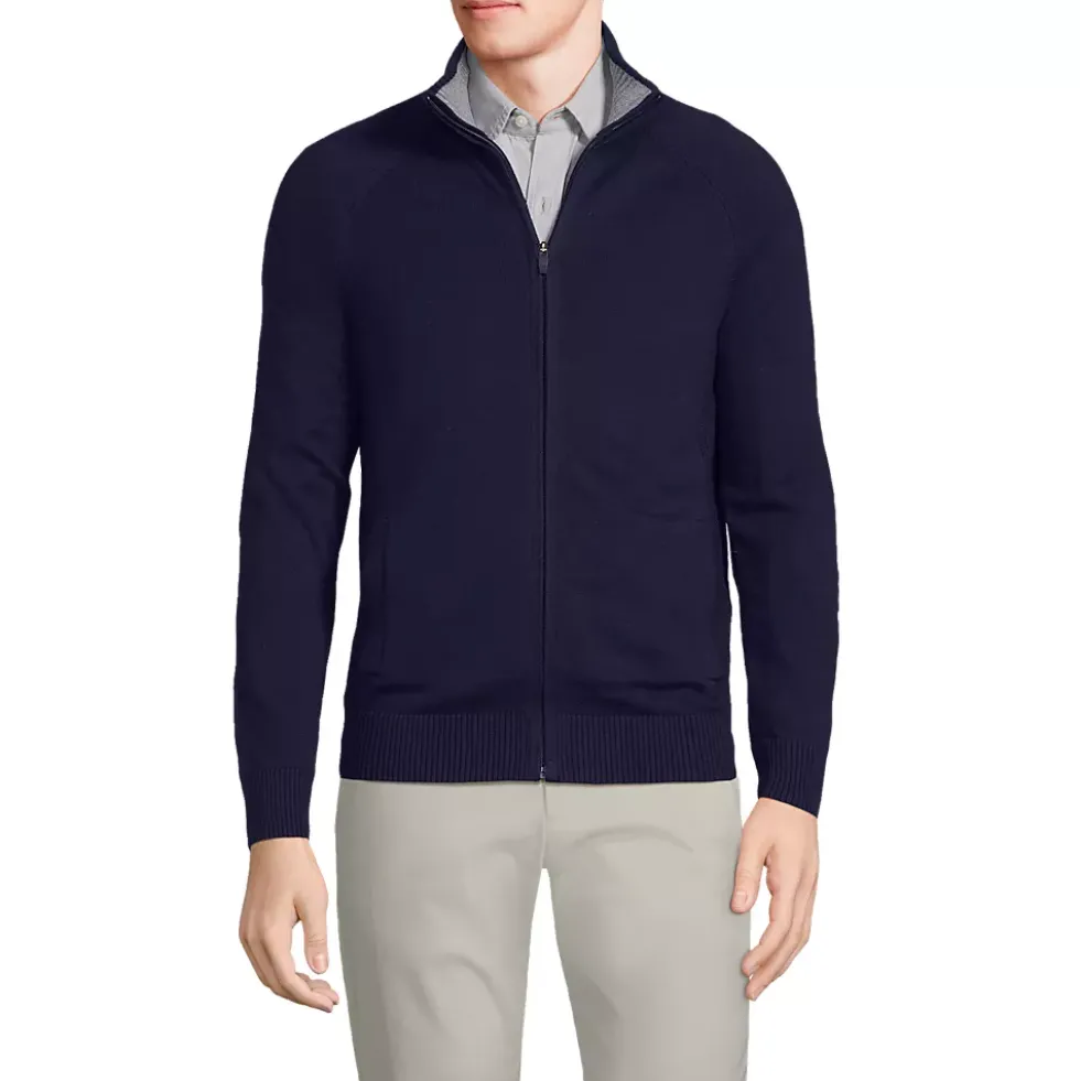 School Uniform Unisex Cotton Modal Full Zip Sweater Jacket