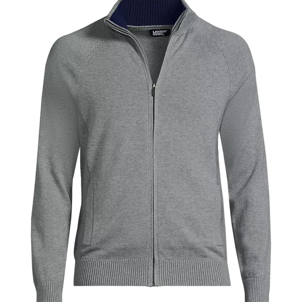 School Uniform Unisex Cotton Modal Full Zip Sweater Jacket