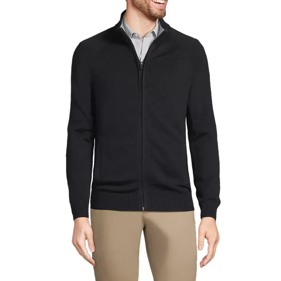 School Uniform Unisex Cotton Modal Full Zip Sweater Jacket