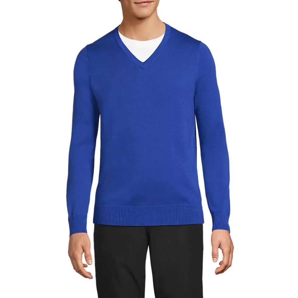 School Uniform Unisex Cotton Modal Vneck Pullover Sweater