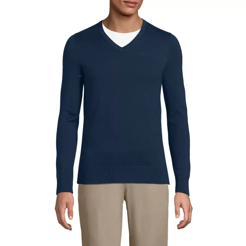 School Uniform Unisex Cotton Modal Vneck Pullover Sweater