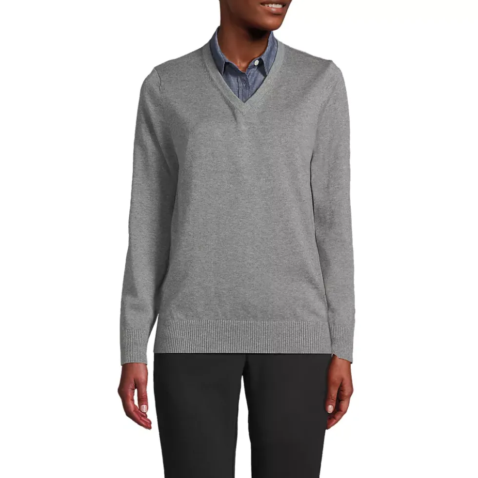 School Uniform Unisex Cotton Modal Vneck Pullover Sweater