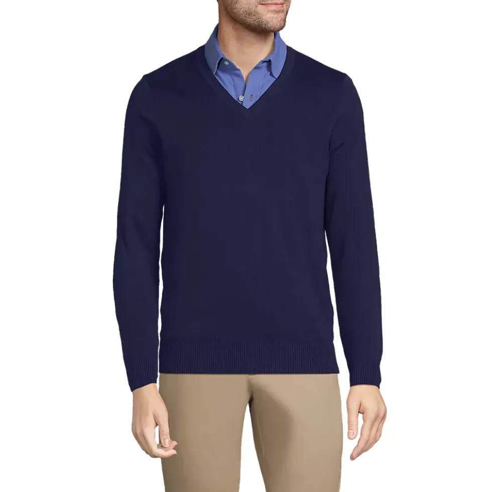School Uniform Unisex Cotton Modal Vneck Pullover Sweater