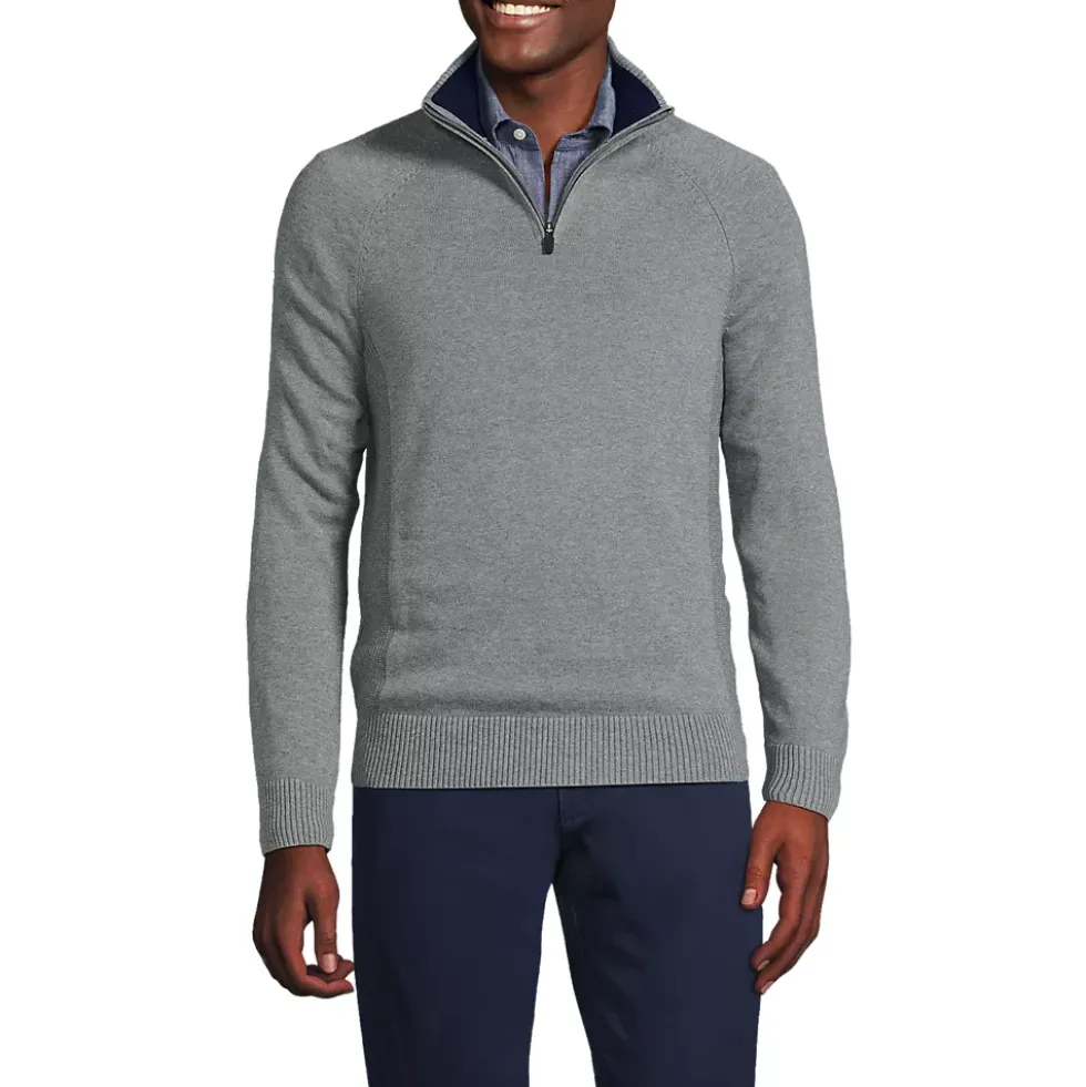 School Uniform Unisex Cotton Modal Quarter Zip Sweater