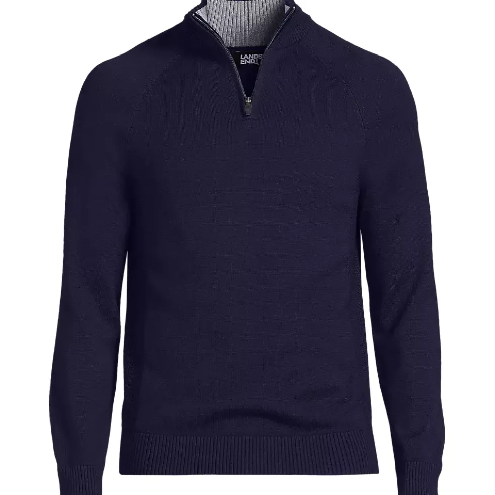 School Uniform Unisex Cotton Modal Quarter Zip Sweater