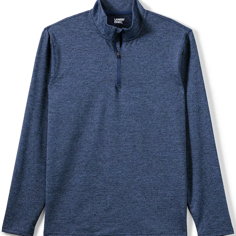 School Uniform Unisex Rapid Dry Space Dye Quarter Zip Pullover Shirt