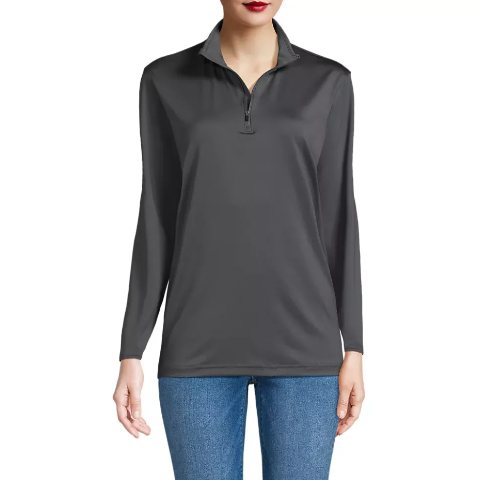 School Uniform Unisex Rapid Dry Quarter Zip Pullover