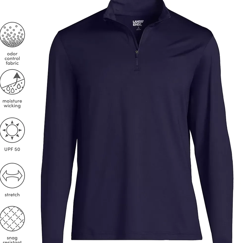 School Uniform Unisex Rapid Dry Quarter Zip Pullover