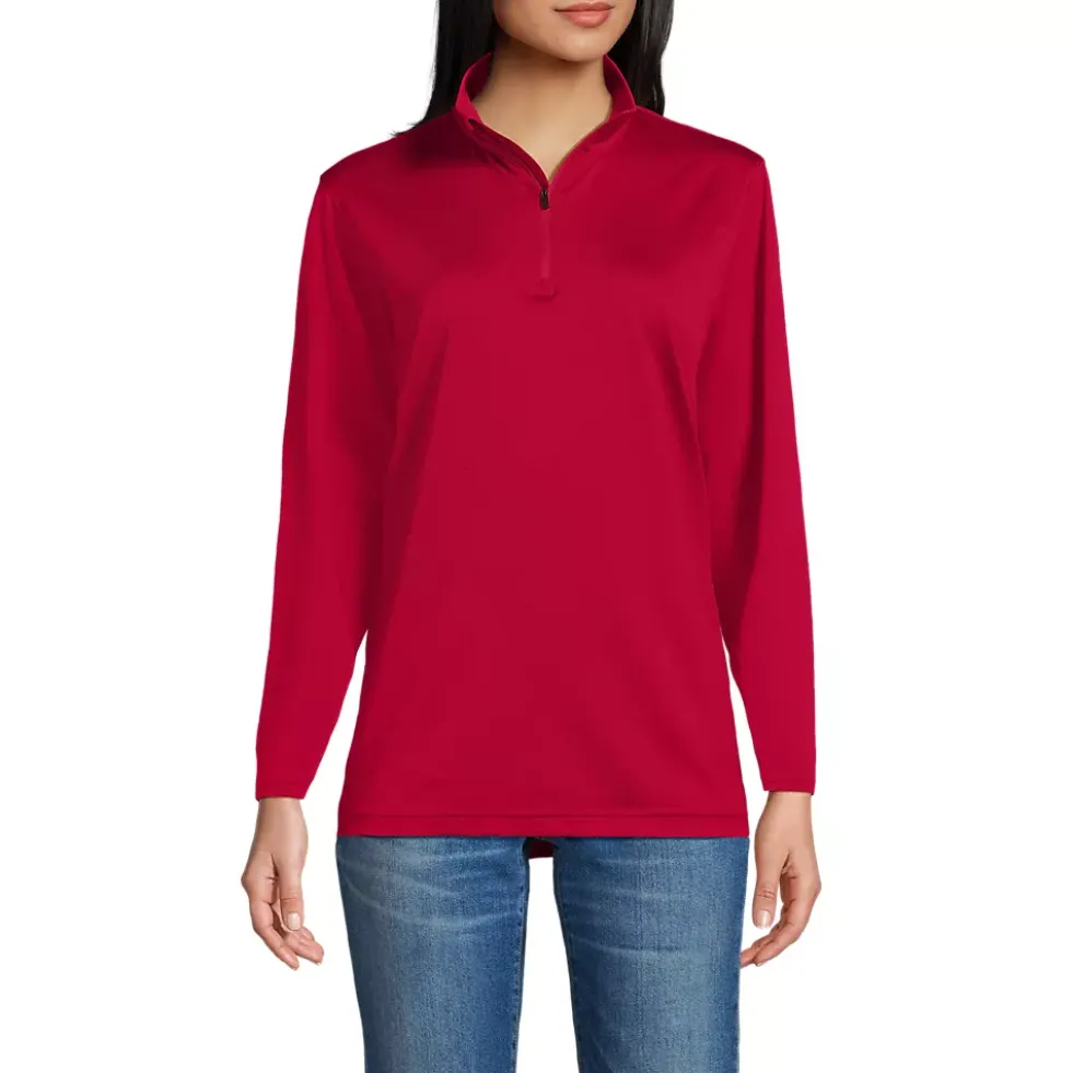School Uniform Unisex Rapid Dry Quarter Zip Pullover