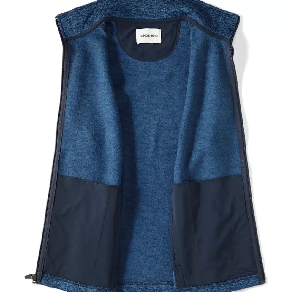 School Uniform Unisex Sweater Fleece Zip Front Vest
