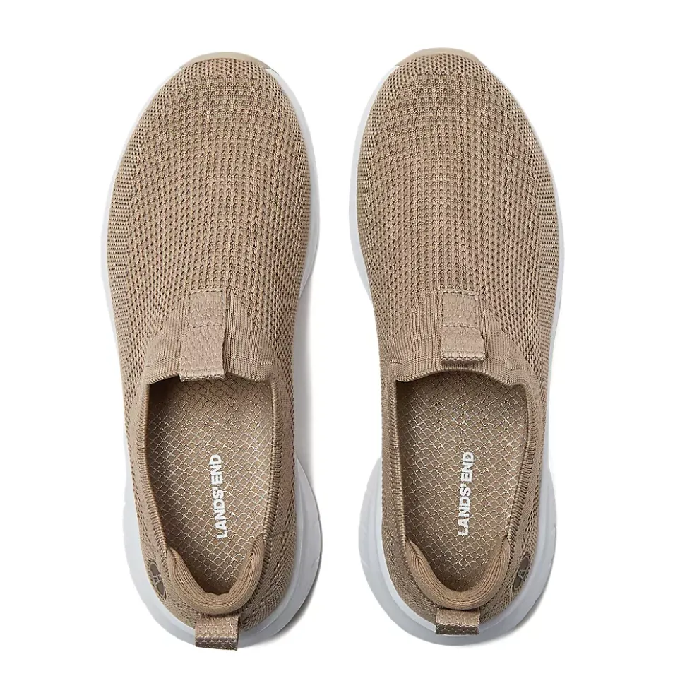 School Uniform Women's Casual Knit Slip On Sneakers