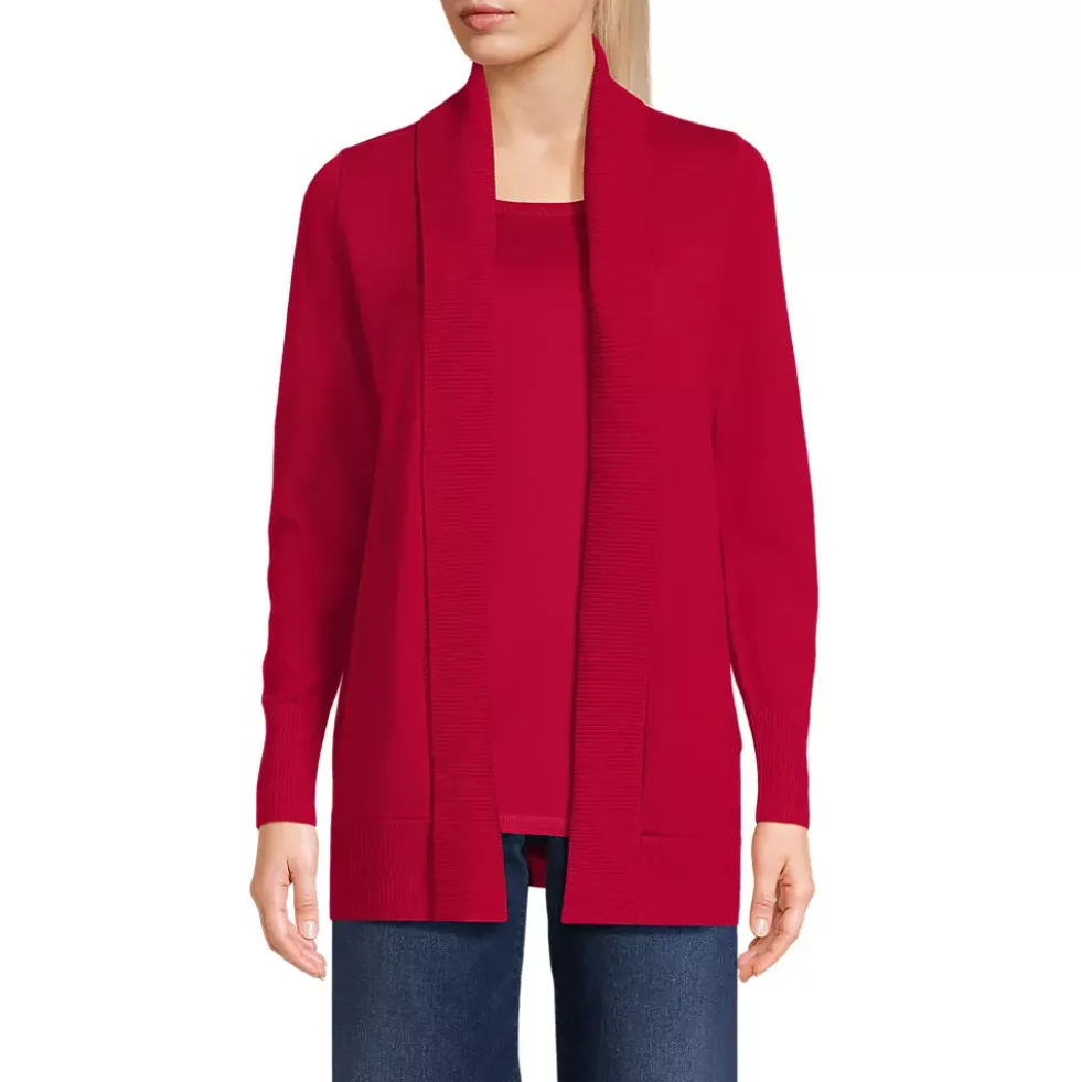 School Uniform Women's Cotton Modal Shawl Collar Cardigan Sweater