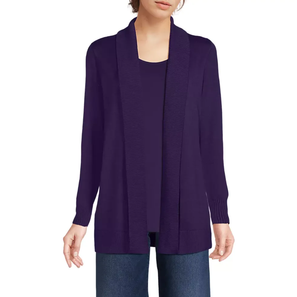 School Uniform Women's Cotton Modal Shawl Collar Cardigan Sweater