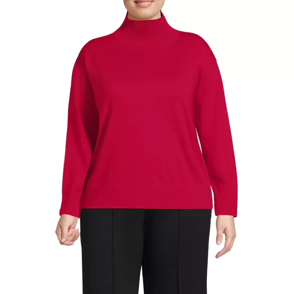 School Uniform Women's Cotton Modal Funnel Neck Sweater