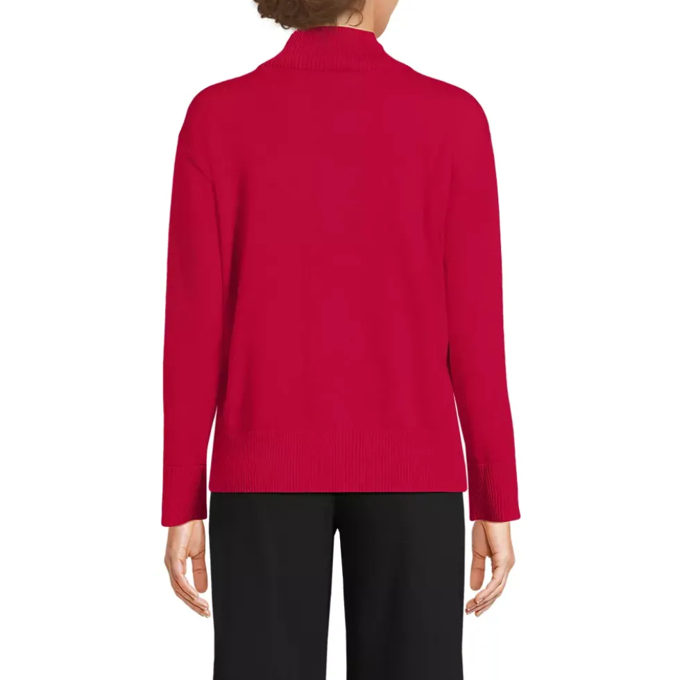 School Uniform Women's Cotton Modal Funnel Neck Sweater