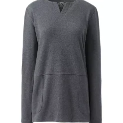 School Uniform Women's Cotton Polyester Long Sleeve Tunic with Pockets