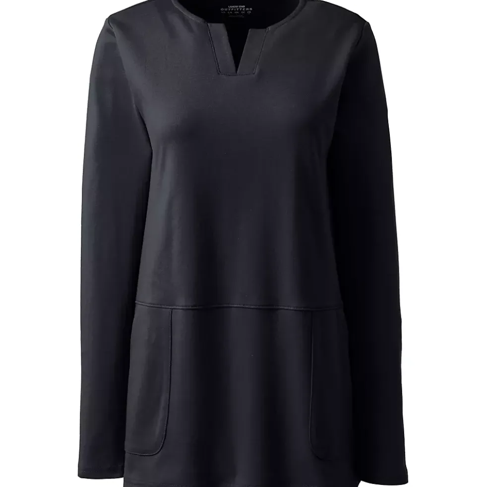School Uniform Women's Cotton Polyester Long Sleeve Tunic with Pockets