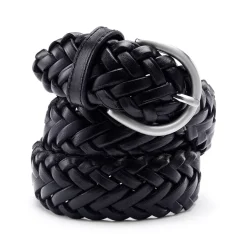 School Uniform Women's Leather Braided Belt