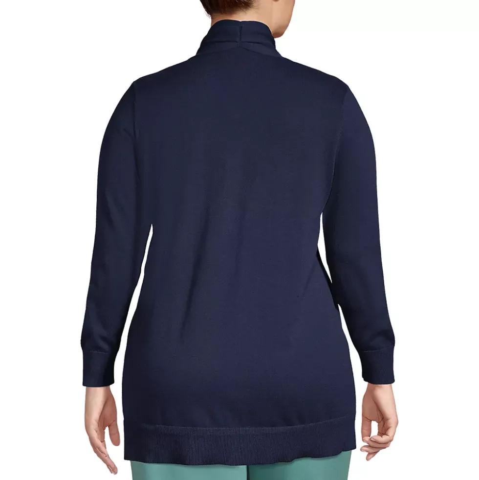 School Uniform Women's Long Sleeve Open Long Cardigan Sweater