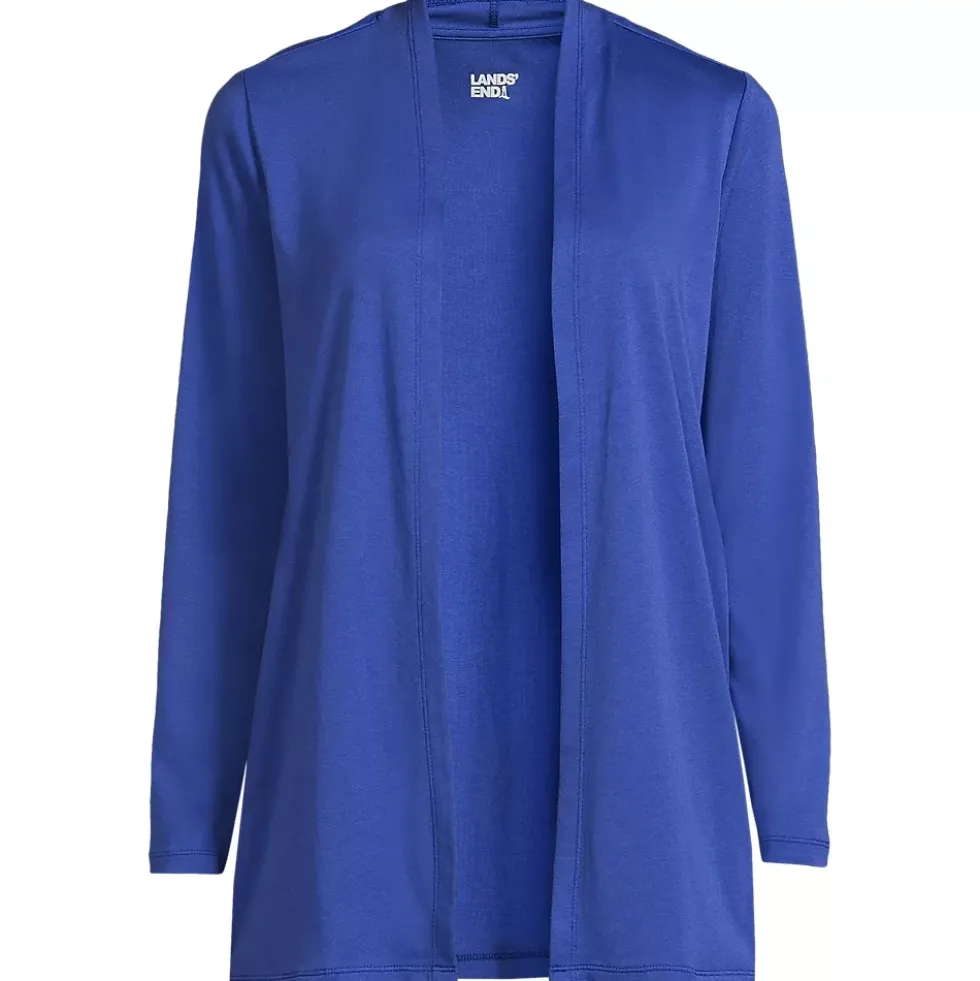 School Uniform Women's Long Sleeve Supima Micro Modal Open Cardigan Tunic