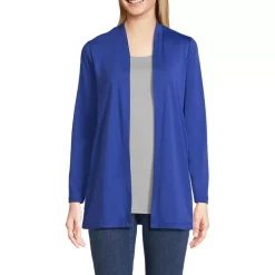 School Uniform Women's Long Sleeve Supima Micro Modal Open Cardigan Tunic