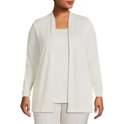 School Uniform Women's Long Sleeve Supima Micro Modal Open Cardigan Tunic