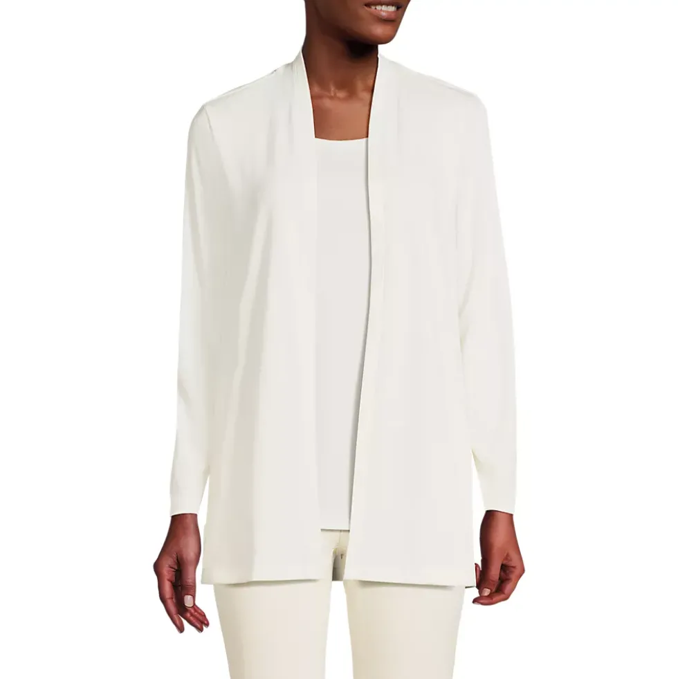 School Uniform Women's Long Sleeve Supima Micro Modal Open Cardigan Tunic