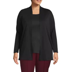 School Uniform Women's Long Sleeve Supima Micro Modal Open Cardigan Tunic