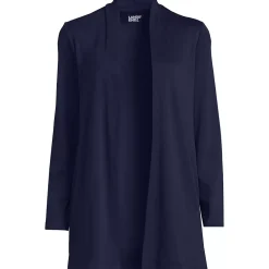 School Uniform Women's Long Sleeve Supima Micro Modal Open Cardigan Tunic