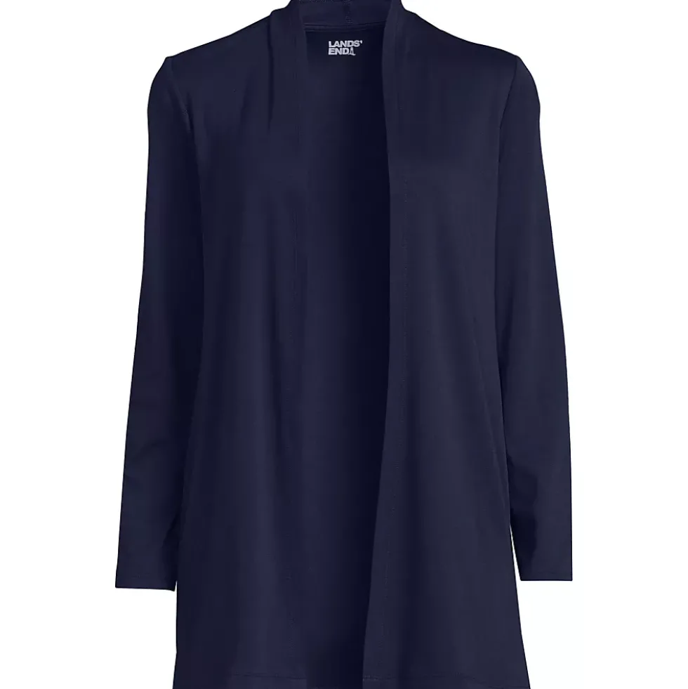 School Uniform Women's Long Sleeve Supima Micro Modal Open Cardigan Tunic