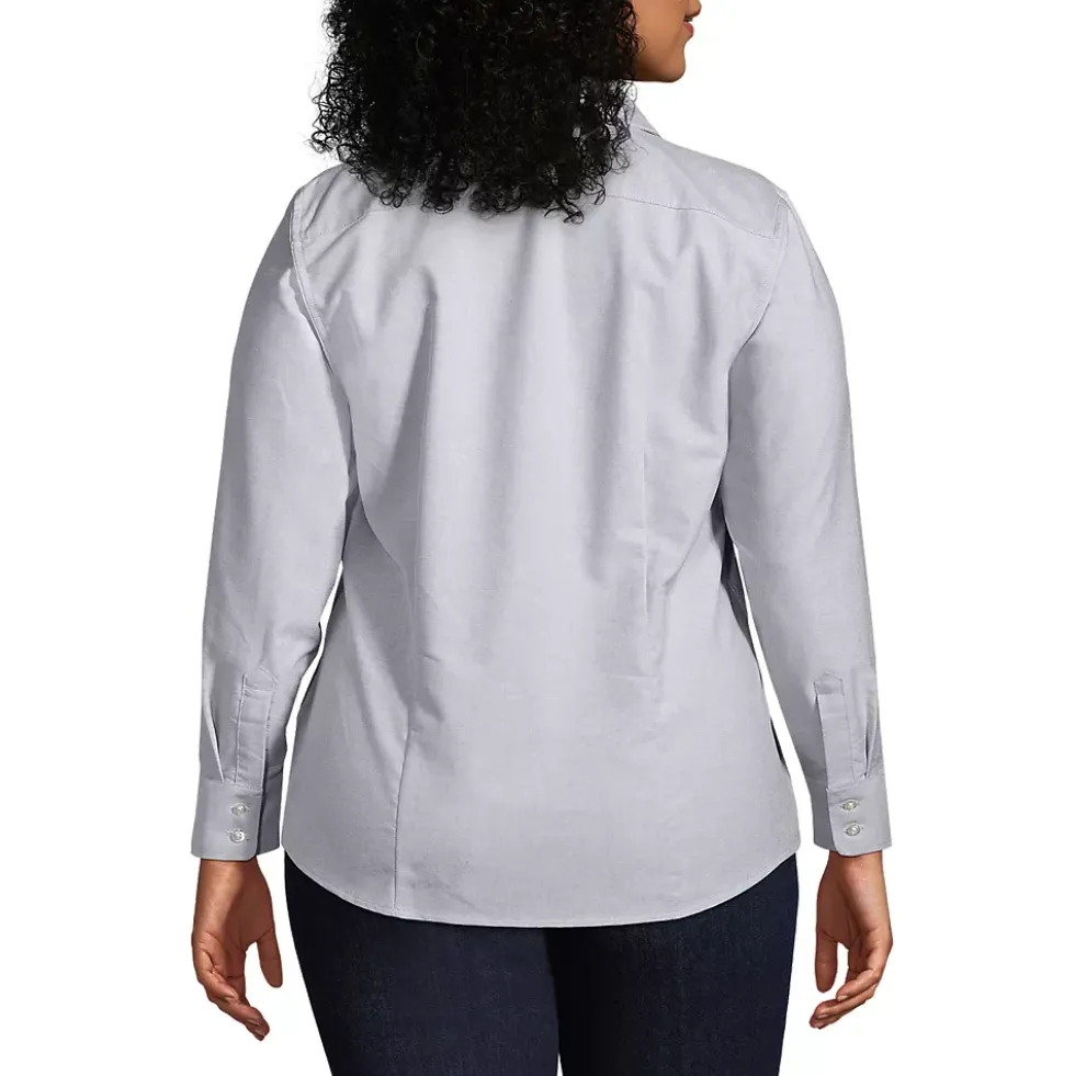 School Uniform Women's Long Sleeve Oxford Shirt