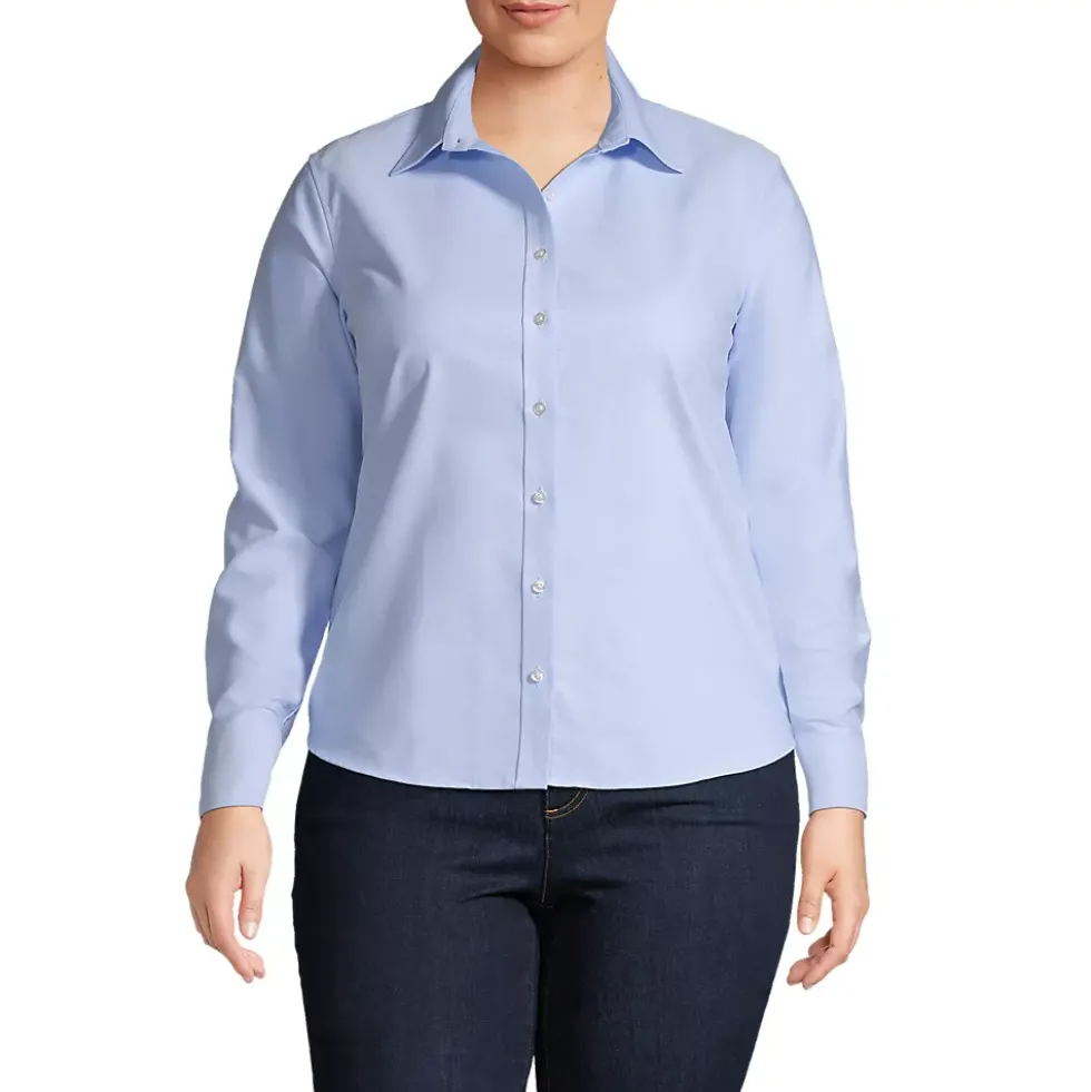 School Uniform Women's Long Sleeve Oxford Shirt