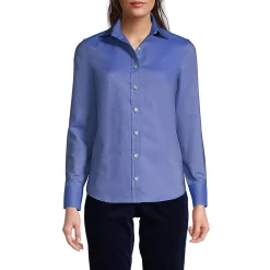School Uniform Women's Long Sleeve Oxford Shirt