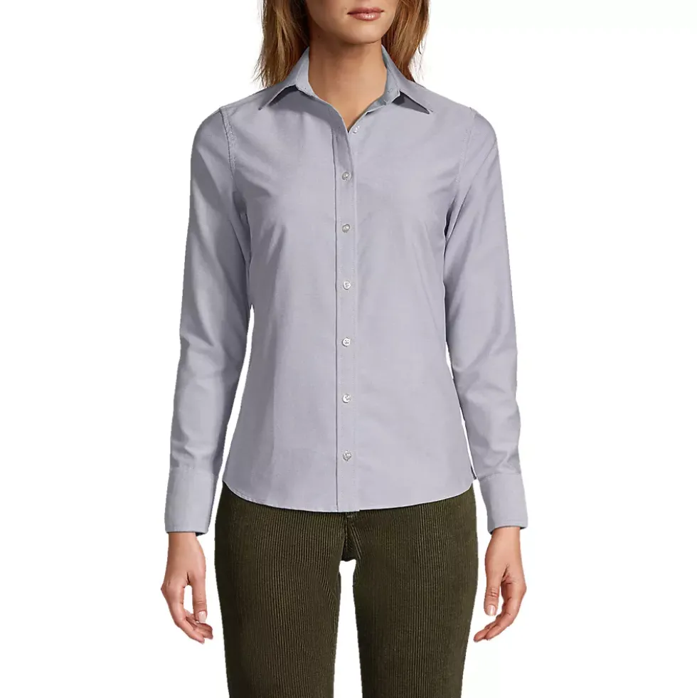 School Uniform Women's Long Sleeve Oxford Shirt