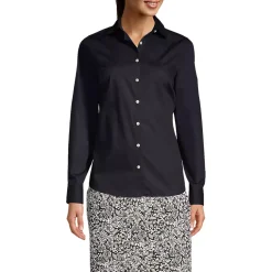 School Uniform Women's Long Sleeve Broadcloth Shirt