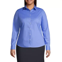School Uniform Women's Long Sleeve Broadcloth Shirt