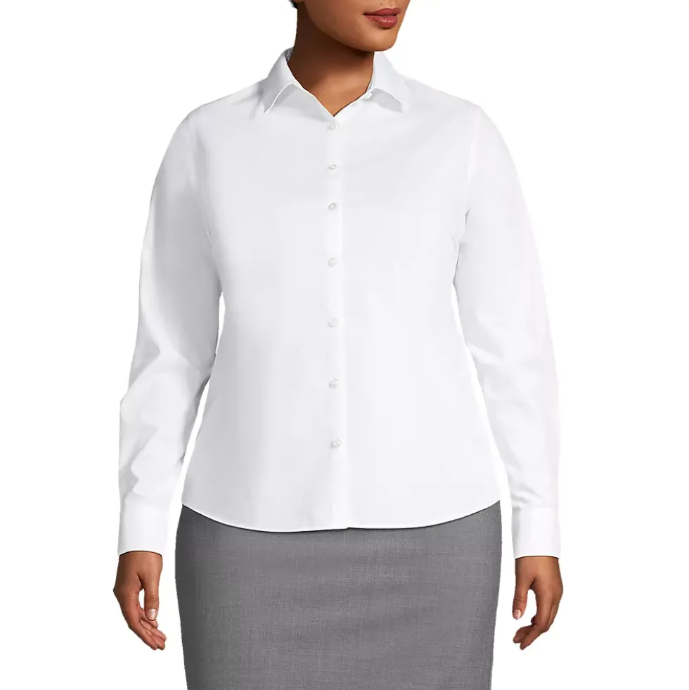 School Uniform Women's Long Sleeve Broadcloth Shirt