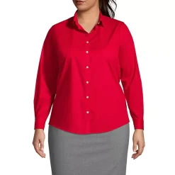 School Uniform Women's Long Sleeve Broadcloth Shirt