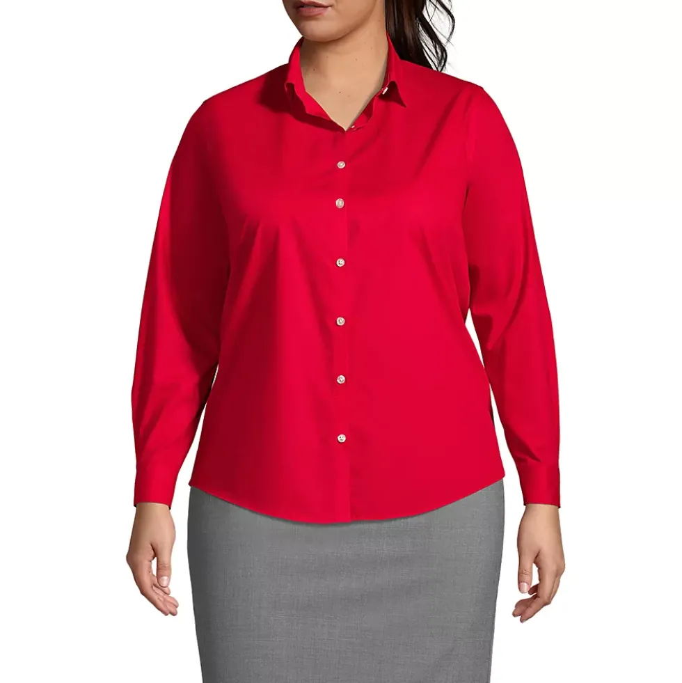 School Uniform Women's Long Sleeve Broadcloth Shirt