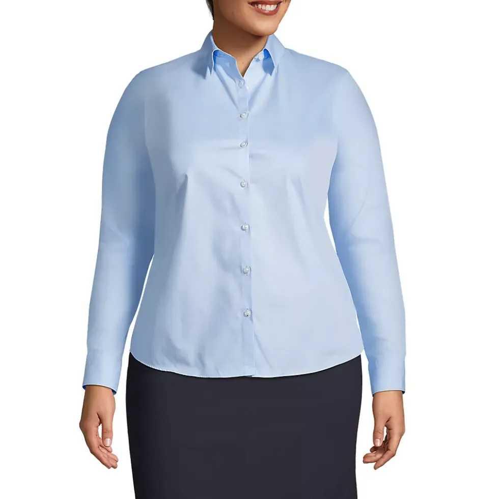 School Uniform Women's Long Sleeve Broadcloth Shirt